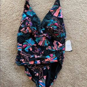 Time and Tru halter one piece swim XL 16-18